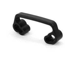 SILICON ONE PIECE REAR CHASSIS HANDLE BUMPER FOR RC TAMIYA 1/10 TT-01 TT-02 TOURING CAR - BLACK - TT02-24/BK