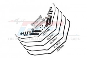 GPM TS312 ALLOY FRONT & REAR SWAY BAR MOUNT WITH LINKAGE AND WIRE 10295 FOR TRAXXAS 1/8 6S MAXX SLASH 102076-4 - SIVLER - TS312-S