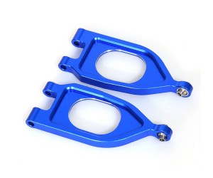 ALUMINUM FRONT UPPER SUSPENSION ARM ARA330752 FOR 1/10 ARRMA GORGON MONSTER TRUCK ARA3230S - RS-ARA330752-BU