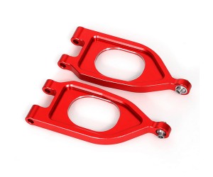 ALUMINUM FRONT UPPER SUSPENSION ARM ARA330752 FOR 1/10 ARRMA GORGON MONSTER TRUCK ARA3230S - RED - RS-ARA330752-RE