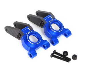 ALUMINUM REAR HUB CARRIER AR330467 FOR 1/10 ARRMA GORGON MONSTER TRUCK ARA3230S - BLUE - RS-AR330467/BU