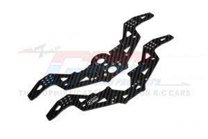 GPM LMTM015CF CARBON FIBER CHASSIS SIDE PANELS LOS211052 FOR LOSI 1/18 Mini LMT 4X4 Monster Truck LOS01026 - LMTM015CF-BK