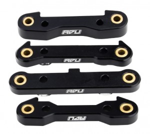 ALUMINUM FRONT & REAR PIN SUSPENSION MOUNT LOS254074 LOS254075 FOR LOSI 1/6 8IGHT-X Super Lasernut - RS-LOS254074