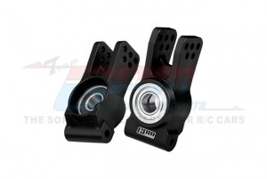 GPM LUX022 7075 ALLOY REAR HUBS LARGER INNER BEARINGS LOS254076 FOR LOSI 1/6 8IGHT-X / 1/8 8IGHT-XE XTE BUGGY - BLACK - LUX022-BK