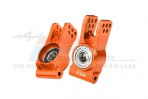 GPM LUX022 7075 ALLOY REAR HUBS LARGER INNER BEARINGS LOS254076 FOR LOSI 1/6 8IGHT-X / 1/8 8IGHT-XE XTE BUGGY - ORANGE - LUX022-OR