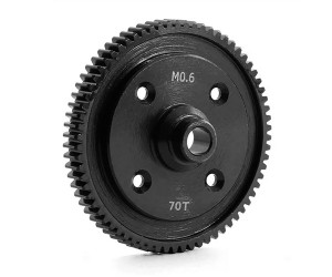 STEEL M0.6 GEAR DIFFERENTIAL SPUR GEAR - 70T 22050 FOR 1/10 TAMIYA XV-02 RC CAR - RS-TA22050