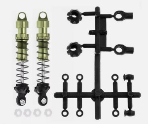 ALUMINUM OIL DAMPER SET - 90mm FOR 1/10 RC AXIAL SCX-10 TRAXXAS TRX-4 CRAWLER - GREEN - RS-DP090/GR