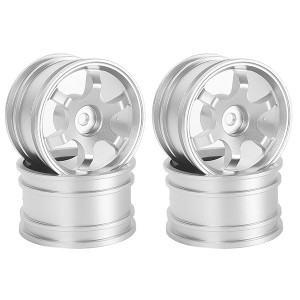 ALUMINUM M-CHASSIS RIM 46 x 25mm 6 SPOKE For 1/10 TAMIYA M05 M05 M07 XM-01 MB-01 CAR - RS-WH422512A/SI