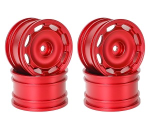 ALUMINUM M-CHASSIS RIM 46 x 25mm DISC TYPE For 1/10 TAMIYA M05 M05 M07 XM-01 MB-01 CAR - RED - RS-WH422512C/RE