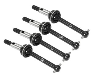 STEEL FRONT & REAR CVD SHAFT MC08 MC09 - 30mm FOR 1/10 TAMIYA RC XM-01 PRO CAR 58738 - RS-MC0809FR