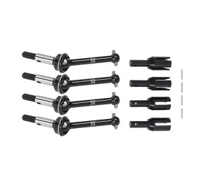 STEEL FRONT & REAR CVD 30mm SHAFT W. DIFFERENTIAL CUP JOINT MA21 MC08 MC09 FOR 1/10 TAMIYA RC XM-01 PRO CAR 58738 - RS-MC0809MA21