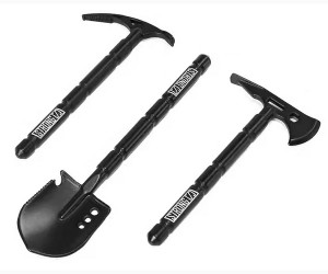 METAL SCALE ACESSORIES SHOVEL TROWER EXE HAMMER SET FOR 1/10 RC AXIAL SCX-10 TRAXXAS TRX-4 CRAWLER - RS-CA02