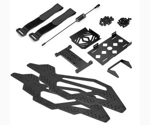 CARBON FIBER ROLL CAGE FOR RC 1/10 AXIAL RACING SCX-10 WRAITH CAPRA 1.9 CRAWLER - RS-RC01/BK