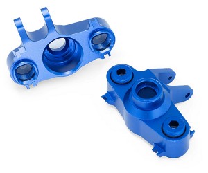 FRONT / REAR ALUMINUM AXLE CARRIER 5334 FOR 1/10 RC TRAXXAS T-MAXX E-MAXX E-REVO MONSTER - BLUE - RS-TRX5334/BU