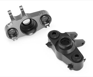 FRONT / REAR ALUMINUM AXLE CARRIER 5334 FOR 1/10 RC TRAXXAS T-MAXX E-MAXX E-REVO MONSTER - BLACK - RS-TRX5334/BK