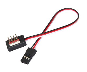 200mm 1 to 4CH MULTI FUNCTION Y-CABLE  HUB EXTEND WIRE FUTABA JR PLUG - RS-CA41
