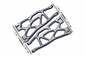 GPM TXM055F/R ALUMINIUM FRONT / REAR LOWER ARMS  FOR 6S TRAXXAS XMAXX 6S 8S - Gun silver - TXM055F/R-GS