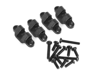 ALUMINUM LOWER SHOCK DAMPER MOUNT LOS211044 FOR RC LOSI 1/18 MINI LMT MONSTER LOS01026 - BLACK - RS-LOS211044B/BK