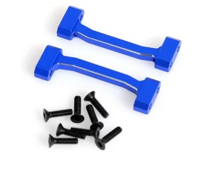ALUMINUM CROSSBAR SHOCK MOUNT LOS211047 FOR RC LOSI 1/18 MINI LMT MONSTER LOS01026 - BLUE - RS-LOS211047A/BU