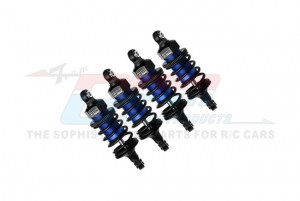 GPM TFM060FR 6061 ALLOY FRONT & REAR 60mm ULTRA SHOCKS 8360 FOR TRAXXAS 1/10 4-TEC DRIFT ON-ROAD DRIFT CAR 105237-4 - TFM060FR-B-BK-BEBK