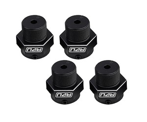 ALUMINUM 17mm to 24mm WHEEL HEX CONVERTOR ADAPTER HUB TLR242041  FOR 1/6 LOSI 1/6 8IGHT-X SUPER LASERNUT BUGGY LOS04019 - RS-TLR242041/BK