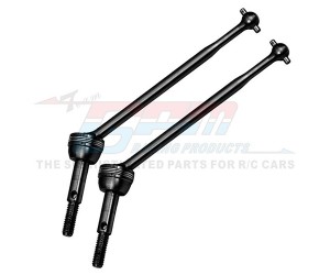 STEEL FRONT / REAR CVD DRIVE SHAFT FOR TAMIYA 1/10 HOT SHOT II 2024 BUGGY 58737 - HS2069RS/BK