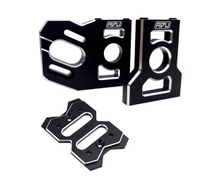 ALUMINUM 7075 MOTOR MOUNT SET TLR241067 TLR241069 FOR LOSI 1/6 RC SUPER LASERNUT 1/8 8XE 8XTE BUGGY - RS-TLR241067A/BK