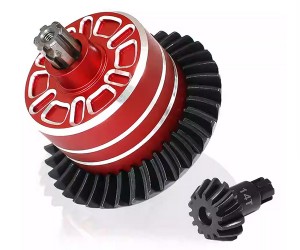 ALUMINUM Diff CASE W. STEEL RING GEAR 35T & PINION GEAR 14T ARA310956 FOR 1/10 ARRMA BIG ROCK GRANITE KRATON SENTON VORTEKS 1/8 TYPHON 3S 4S - RS-ARA310956/3514/RE