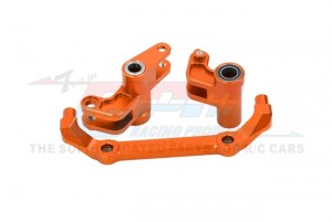 GPM TFM048 7075 ALLOY FRONT STEERING BELLCRANKS 10543 FOR TRAXXAS 1/10 4-TEC DRIFT ON-ROAD DRIFT CAR 105237-4 - ORANGE - TFM048-OR