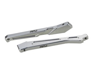 ALUMINUM 7075 FRONT & REAR CHASSIS BRACE SET ARA320555 FOR 1/8 ARRMA TYPHON TLR V4 V5 BUGGY ARA8306 ARA8406 ARA8606V5 - SILVER - RS-ARA320555/SI