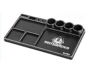ALUMINUM MULTI FUNCTION SMALL PARTS TRAY TOOLS HOLDER 160 X 88mm FOR 1/10 1/8 RC CAR BUGGY CRAWLER - RS-ST011