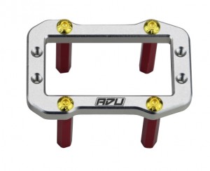 ALUMINUM 7075 SERVO MOUNT ARA320649 ARA320650 FOR 1/8 ARRMA  1/8 KRATON OUTCAST TYPHON EXB 1/7 MOJAVE - SILVER - RS-ARA320650/SI