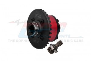 GPM TXM1211R 4140 MEDIUM CARBON STEEL 7075 ALLOY REAR COMPLETE DIFFERENTIAL 7881 7791 FOR TRAXXAS 1/5 X-MAXX 6S 8S 1/6 XRT 8S MONSTER - RED - TXM1211R-R