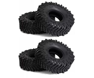 1.9 INCH CRAWLER RUBBER TIRE  120 X 46mm FOR 1/10 TRAXXAS TRX-4 AXIAL RACING SCX-10 - TY1104512/BK