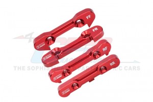 GPM LUX089 7075 ALLOY FRONT & REAR LOWER SUSPENSION MOUNT LOS254074 LOS254075 FOR LOSI 1/6 8IGHT-X Super Lasernut LOSI 1/8 8XE 8XTE BUGGY - LUX089-R