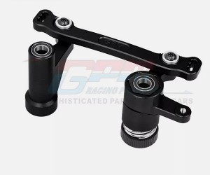 GPM LUX048  Alloy Steering Bellcrank Set TLR241079 TLR241038 FOR  LOSI 1/6 8IGHT-X LASERBUT 1/8 8XE 8XTE BUGGY - BLACK - LUX048-BK