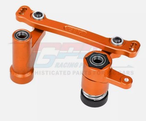 GPM LUX048  Alloy Steering Bellcrank Set TLR241079 TLR241038 FOR  LOSI 1/6 8IGHT-X LASERBUT 1/8 8XE 8XTE BUGGY - LUX048-OR