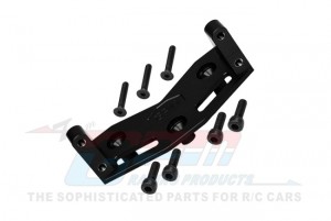 GPM LMT024L 1/5 SIZE STANDARD 7075 ALLOY STEERING SERVO MOUNT PLATE LOS241036 FOR LOSI 1/8 1/10 LMT 4WD SOLID AXLE MONSTER TRUCK - BLACK - LMT024L-BK