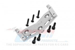 GPM LMT024L 1/5 SIZE STANDARD 7075 ALLOY STEERING SERVO MOUNT PLATE LOS241036 FOR LOSI 1/8 1/10 LMT 4WD SOLID AXLE MONSTER TRUCK - SILVER - LMT024L-S