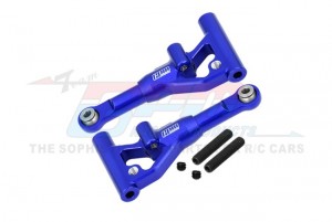 GPM TFM055 7075 ALLOY REAR UPPER SUSPENSION ARMS 10535 FOR TRAXXAS 1/10 4-TEC DRIFT  REAR WHEEL DRIVE ON-ROAD DRIFT CAR 105237-4 - BLUE - TFM055-B