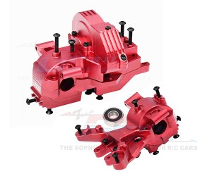 GPM TS01213 ALUMINUM FRONT & REAR BULKHEAD 8920 8928 8987 FOR 1/8 MAXX SLASH 1/10 MAXX WIDE MAXX MONSTER - RED - TS01213-R