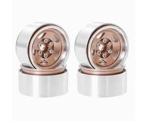 ALUMINUM 5 SPOKE RIM SET 115 X 45mm 12mm HEX For 1/10 RC TRAXXAS TRX-4 AXIAL RACING SCX10 CAPRA CRAWLER - RS-WH5131/CO