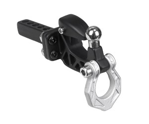 METAL HITCH TRAILER TOW HOOK W. RING FOR AXIAL RACING SCX10 CAPRA TRAXXAS TRX-4 TRX-6 CRAWLER TRUCK - RS-BTH04/SI