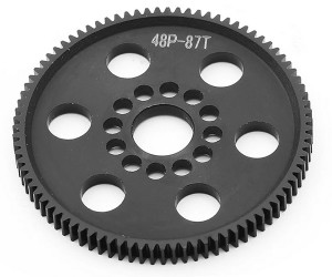 UNVERSIAL DERLIN 48 PICTCH SPUR GEAR 75T - 90T FOR 1/10 3RACING SAKURA D4 D5S XI SPORT ADVANCE S TOURING CAR - 87T - RS-SG4887T