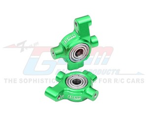 GPM TFM021 7075 ALLOY FRONT STEERING BLOCK LARGER INNER BEARING 10537 FOR TRAXXAS 1/10 4-TEC RC DRIFT CAR - GREEN - TFM021-G