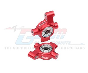 GPM TFM021 7075 ALLOY FRONT STEERING BLOCK LARGER INNER BEARING 10537 FOR TRAXXAS 1/10 4-TEC RC DRIFT CAR - RED - TFM021-R