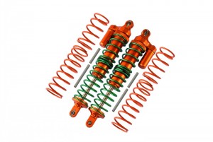 GPM TXM12170 ALUMINIUM FRONT/REAR ADJUSTABLE SPRING  SHOCKS TRAXXAS XMAXX - Orange - TXM12170-OR-G