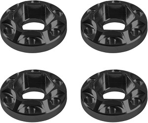 EXTENDED MULTI HEIGHT METAL CRAWLER WHEEL 12mm HEX HUB - BLACK  For 1/10 RC TRAXXAS TRX-4 TRX-6 AXIAL SCX10 RBX10 CARRA CRAWLER - RS-HEX1206-BK