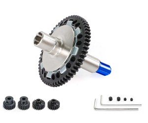 Steel M0.8 57T SLIPPER SET W. PINION GEAR SET ARA310949 AR310881 FOR 1/10 BIG ROCK GRANITE KRATON SENTON 1/8 TYPHON 3S BLX - BLUE - RS-AR310881/BU