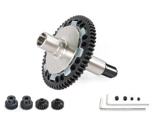 Steel M0.8 57T SLIPPER SET W. PINION GEAR SET ARA310949 AR310881 FOR 1/10 BIG ROCK GRANITE KRATON SENTON 1/8 TYPHON 3S BLX - BLACK - RS-AR310881/BK